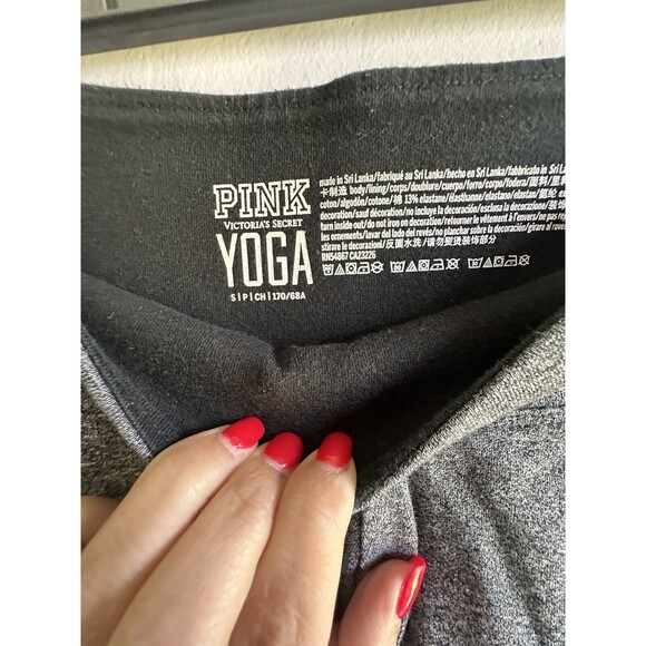 PINK Victoria's Secret Racing Stripe Yoga Pants Leggings Active Exercise Size S - Picture 3 of 3
